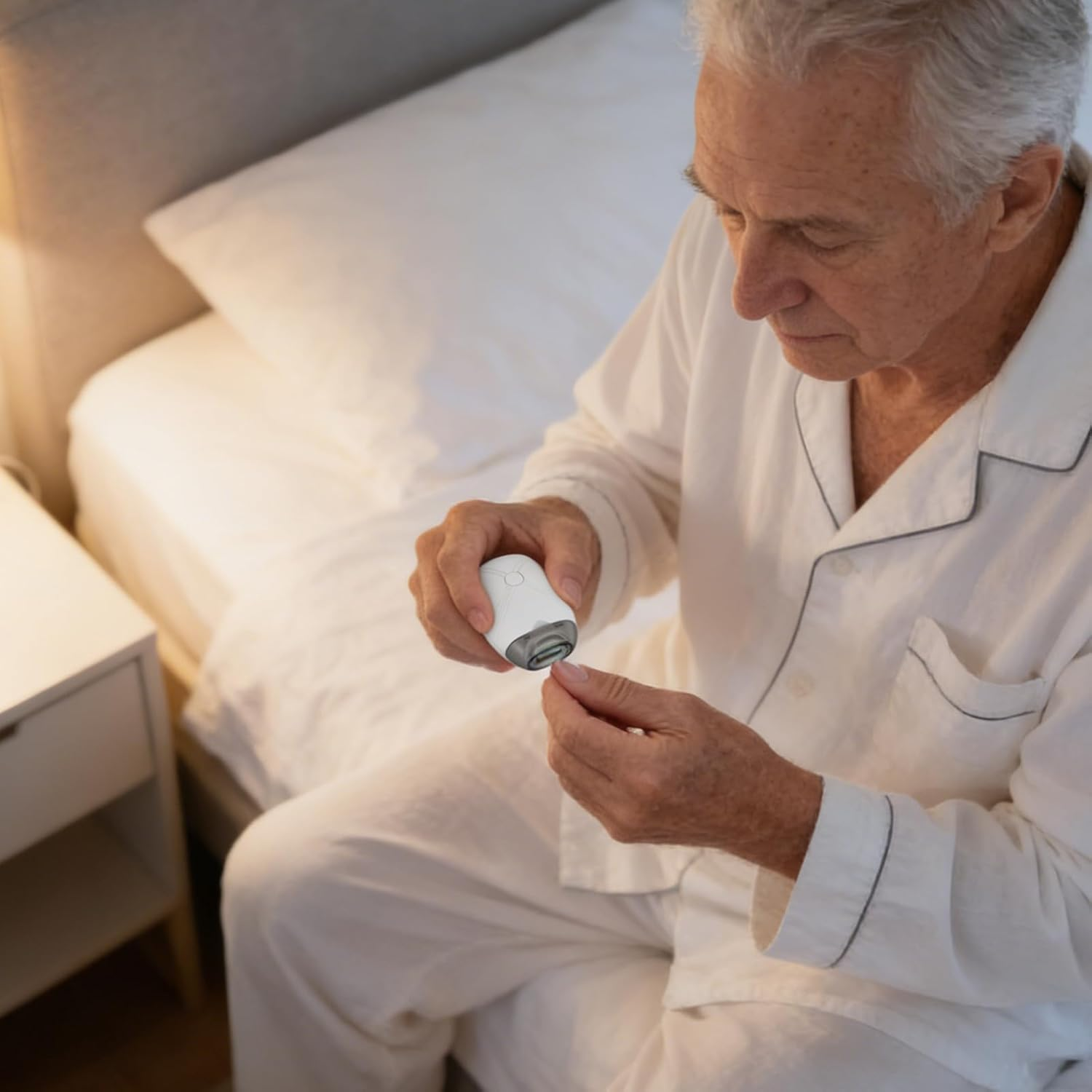 Electric Nail File,3-Speed Rechargeable Fingernail Polisher - with Light Automatic Electric Nail Filer for Adults - for Adult Kids Children Manicure Pedicure Toenails Home Salon Christmas image number 1