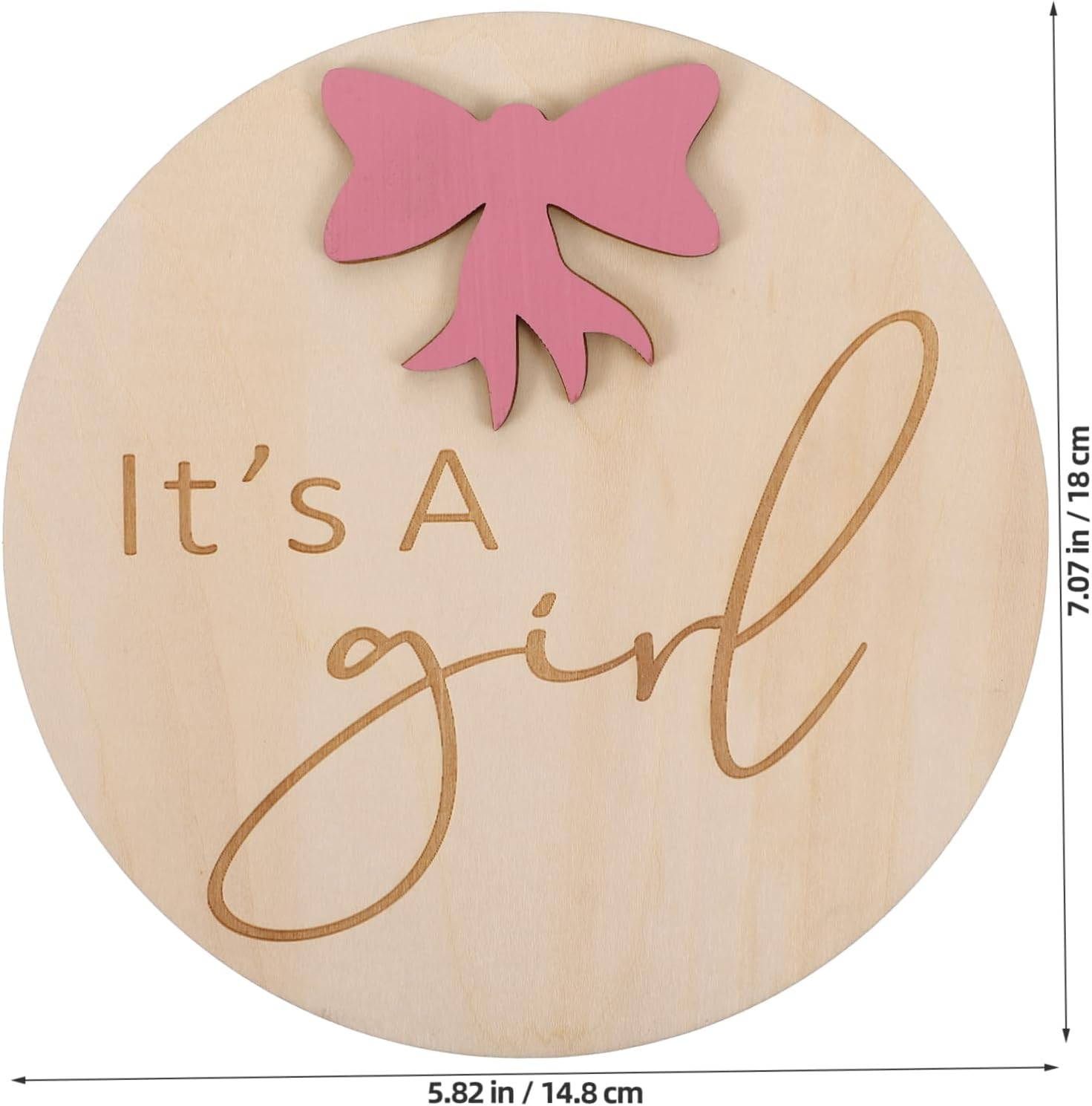 Rustic Wooden Birth Announcement Sign Newborn Shower Photo Prop Nursery Decor image number 6