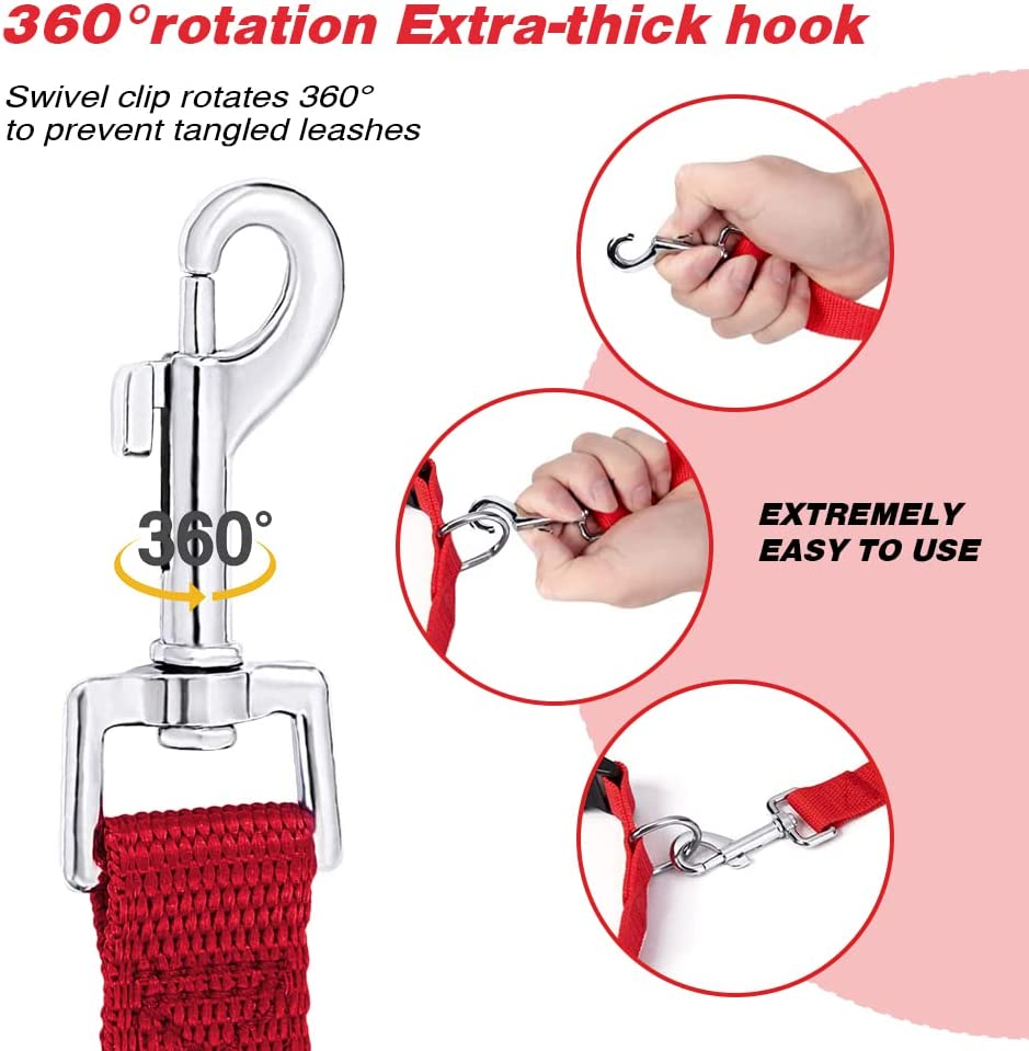 Dog/Puppy Obedience Recall Training Agility Lead 4Ft 5Ft 6Ft 10Ft 15Ft 20Ft 30Ft 50Ft Long Nylon Training Dog Leash for Small Medium Large Dogs image number 6