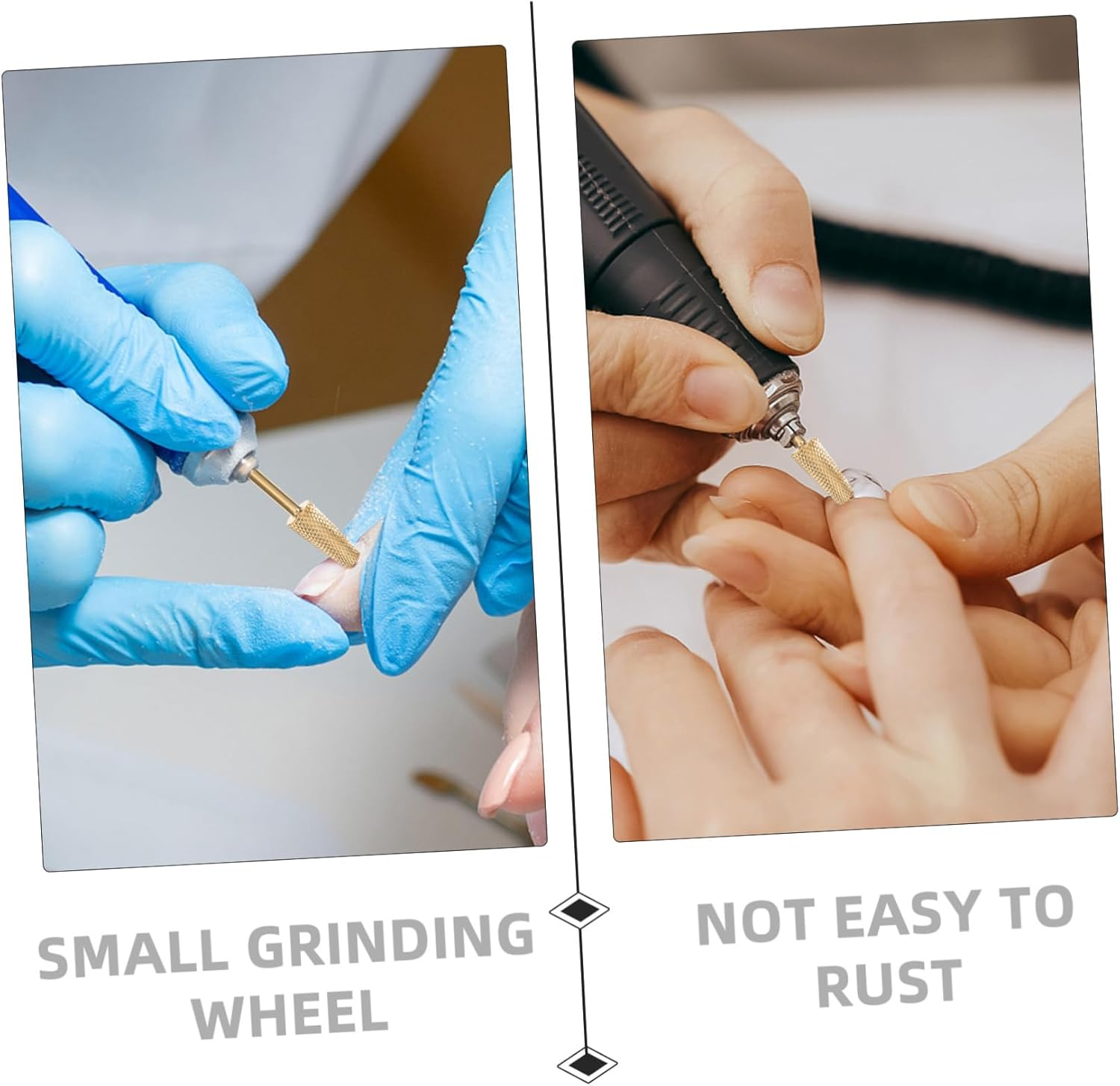 Gatuida Replacement Manicure Grinding Head Nail Art Bits Tungsten Steel Nail Sander Polishing Heads image number 4