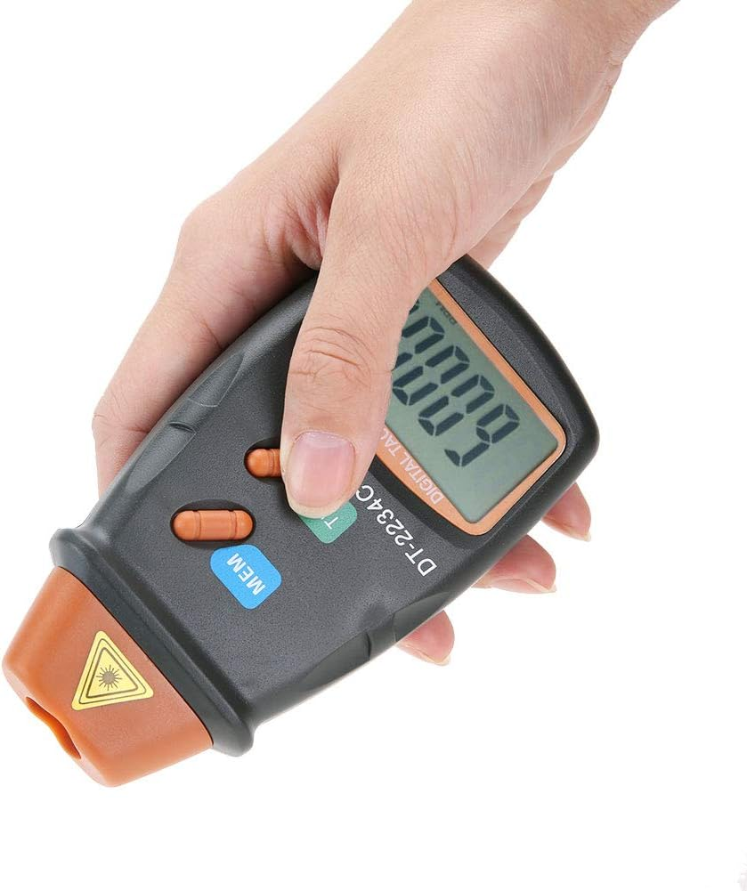 Mini RPM Tester Meter, Laser Photo Tachometer Digital LCD Tachometer Dt-2234C Non-Contact Tach Meter image number 6