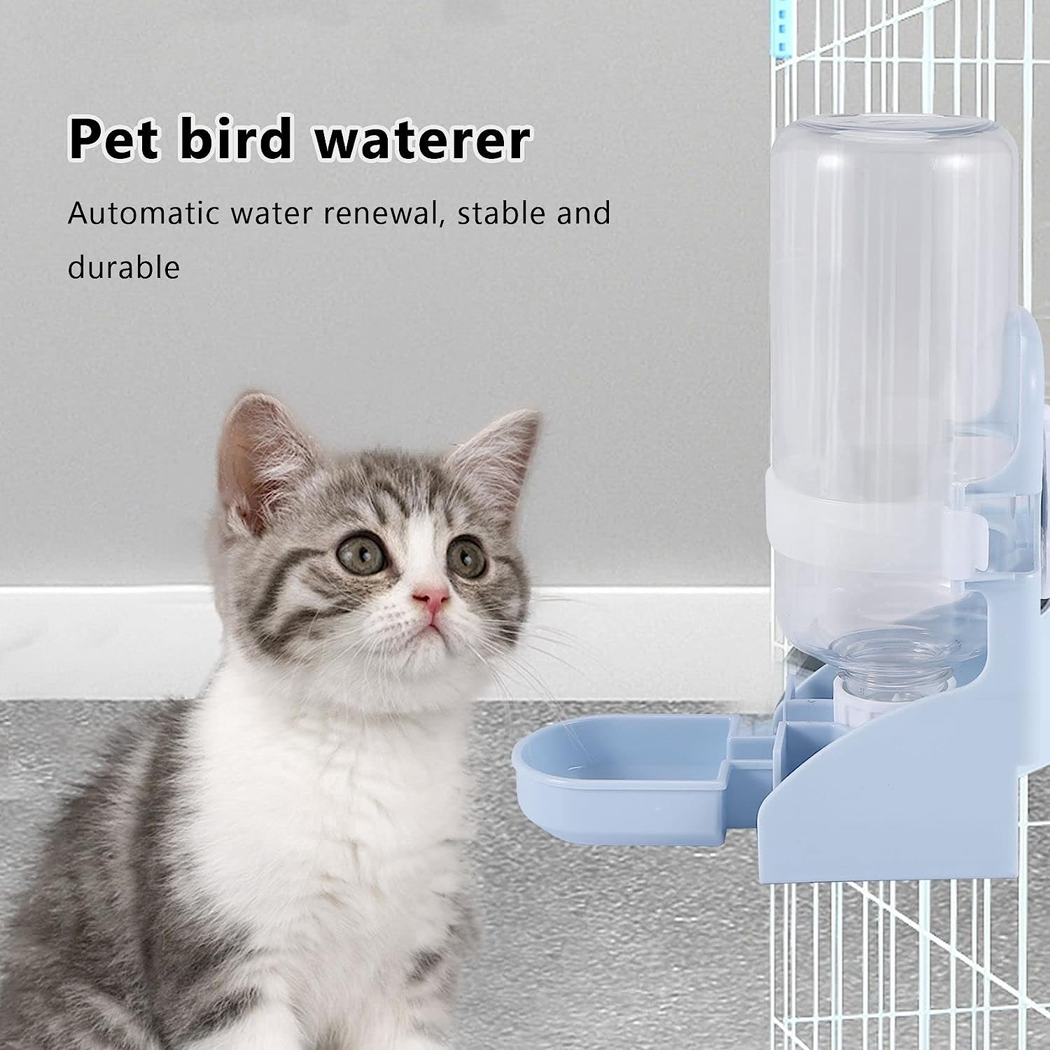 YUPVM 500ML Pet Parrots Birds Drinker Rabbit Drinking Water Feeder Bowl Dog Cage Hanging Water Dispenser Device
