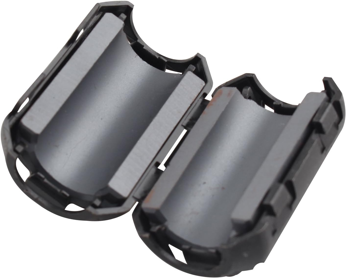 10PCS Noise Filter Cable Ring, Snap on Ferrite Ring Core Anti-Interference Bead Choke Ring Cord RFI EMI Noise Suppressor High-Frequency Filter with 13Mm Inner Diameter Ferrite Cable Clip Black image number 4