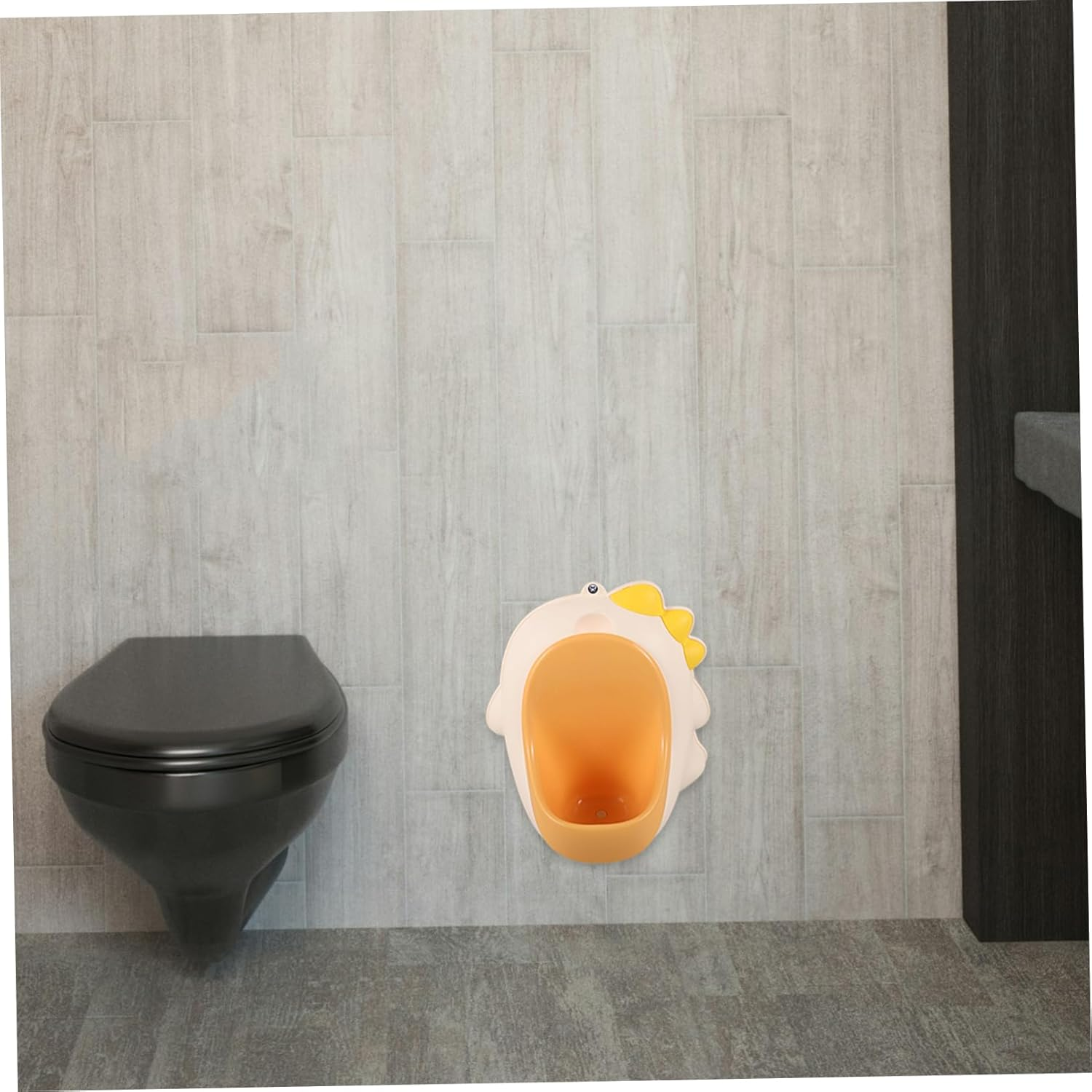 Kisangel Cartoon Dinosaur Potty Training Urinal for Toddlers Boys Standing Wall Mount Bathroom Use image number 3
