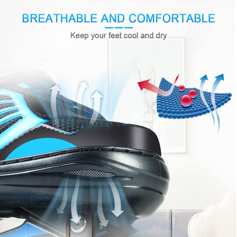 Adjustable Illuminating Inline Skates with Light up Wheels for Kids and Youth Girls Boys Inline Skates Blue L image number 2