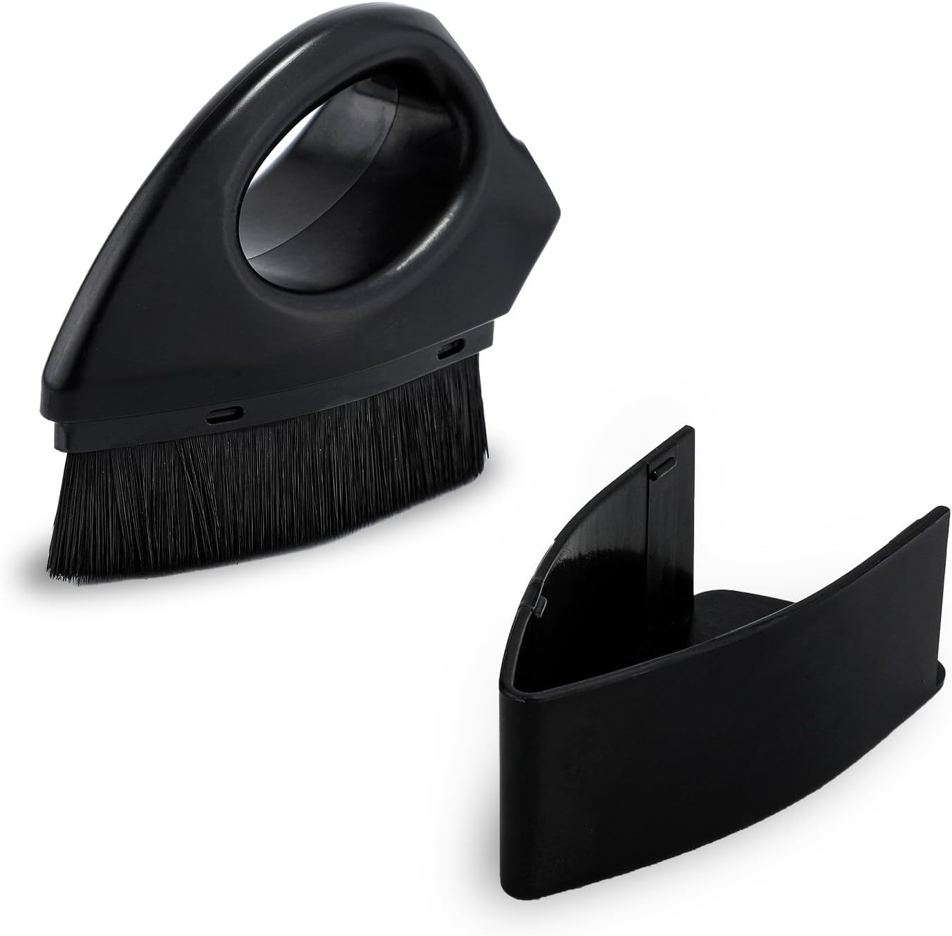 Auto Tire Dressing Brush, Tire Applicator Brush with High Density Bristles Reusable Tire Shine Applicator Brush Portable Car Brush with Handle for Car Cleaning Supplies (Black) image number 1