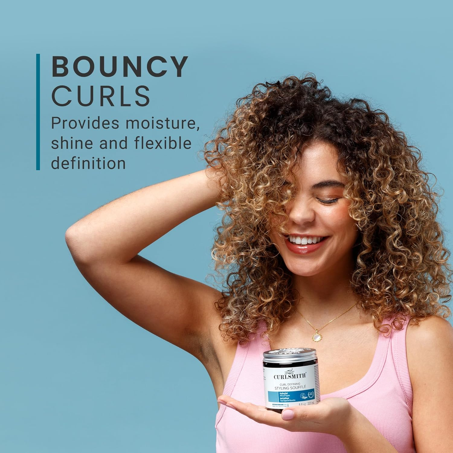Curlsmith - Curl Defining Styling Souffle - Vegan Medium Hold Styling Gel for Wavy, Curly and Coily Hair (59Ml)