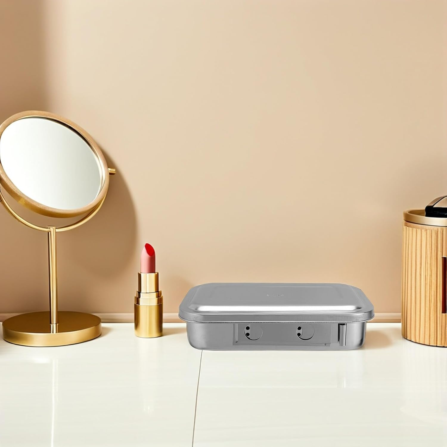 TEHAUX Nail Tool Sterilizer Box Stainless Steel Disinfection Tray for Nail Care Tool Sterilizer Lid Thick Disinfection Container Beauty Salon Equipment Soaking Case for Manicure Accessori image number 2