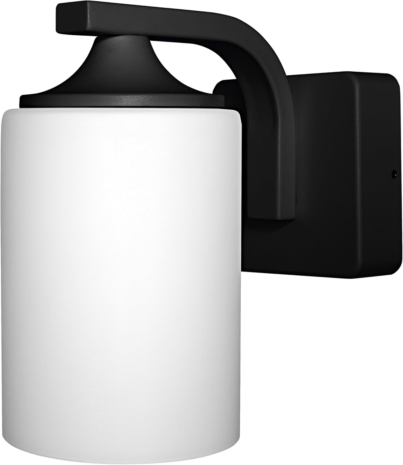 OSRAM Endura Classic Wall Light, Black, E27, IP43, Aluminium Housing, Glass Diffuser, Suitable for Outdoor Use, Bulb Not Included image number 1