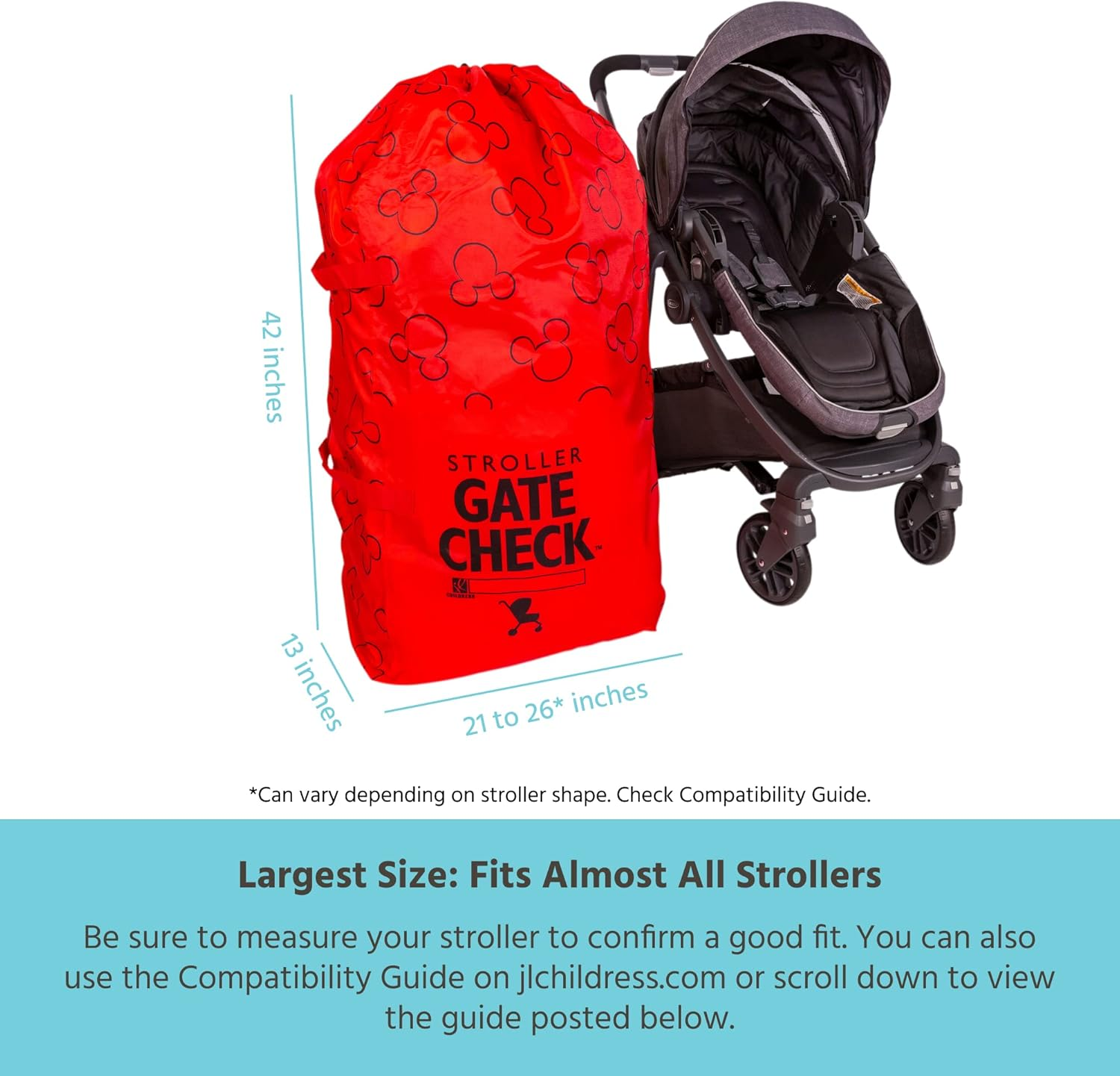 J.L. Childress Gate Check Bag for Standard & Double Strollers image number 5