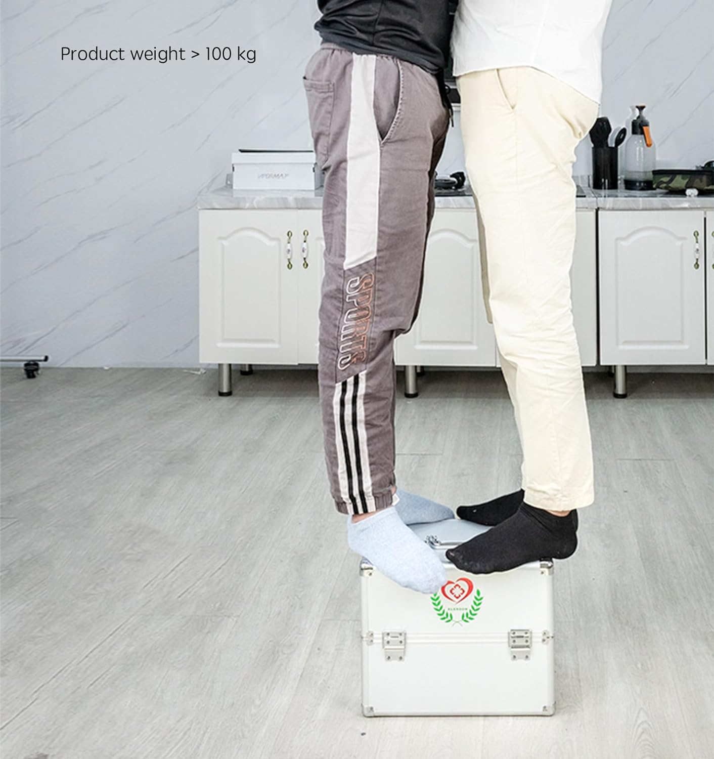 Multi-Layer Aluminum Double-Opening Medicine Box Storage Organizer Medical Kit Emergency First Aid Container Silver image number 6