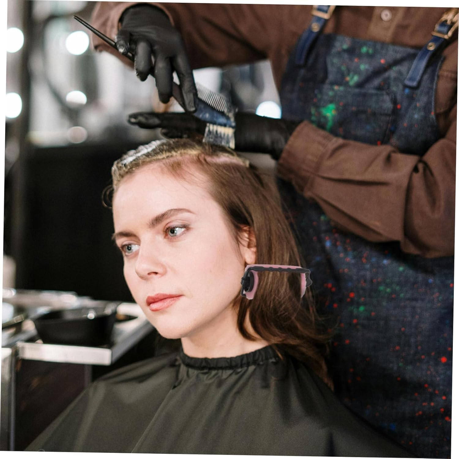 EPIGEIST 8Pcs Self Holding Sponge Hair Rollers Soft Sleeping Hair Curlers for Curling Styling and Volume Small Comfortable Non Damaging for Home and Salon Use image number 5