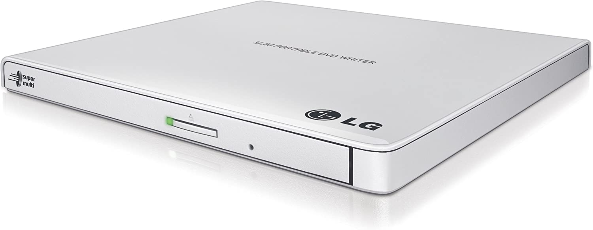 LG Electronics 8X USB 2.0 Super Multi Ultra Slim Portable DVD+/-RW External Drive with M-DISC Support, Retail (Gold) GP65NG60