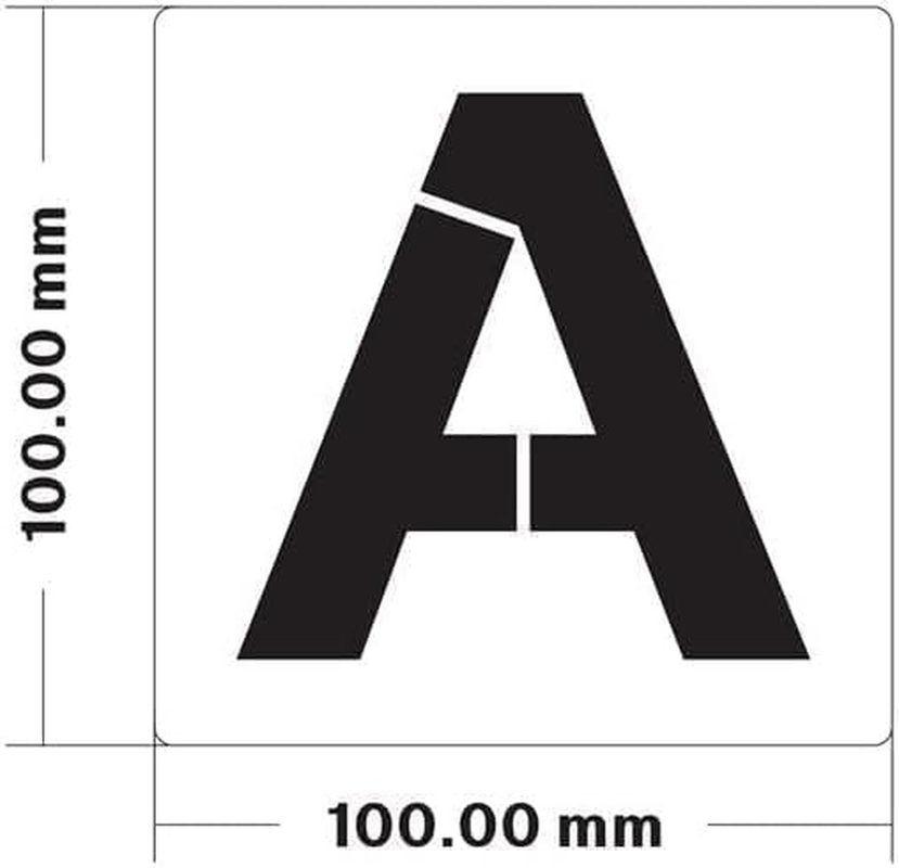 Letter and Number Stencils, 36 Pcs - Alphabet Art Craft Stencils, Reusable Plastic for Painting on Wood, Wall, Fabric, DIY Projects (3 Inch) image number 1