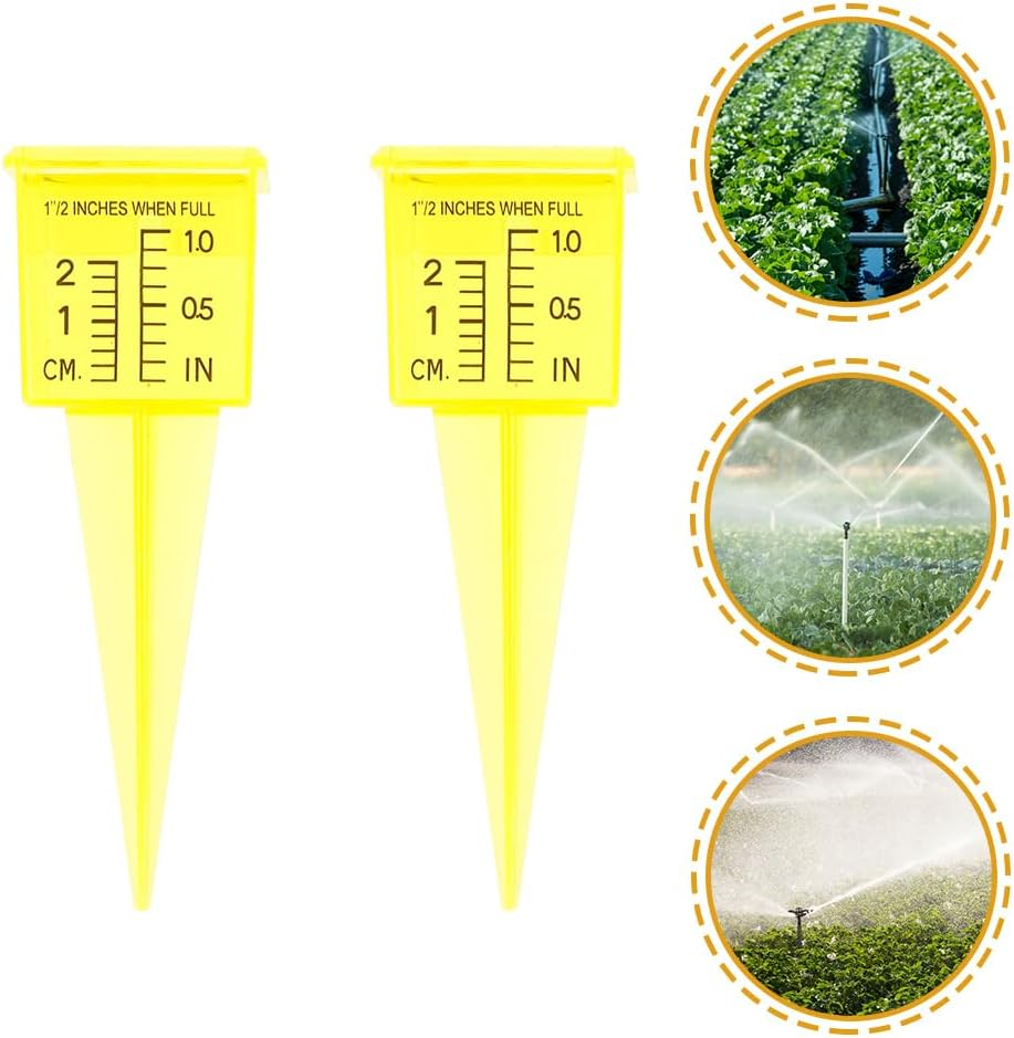 Happyyami 4Pcs Rain Gauge Outdoor Sprinkler Gauge Lawn Water Gauge Wide Mouth Water Measuring Tool image number 5