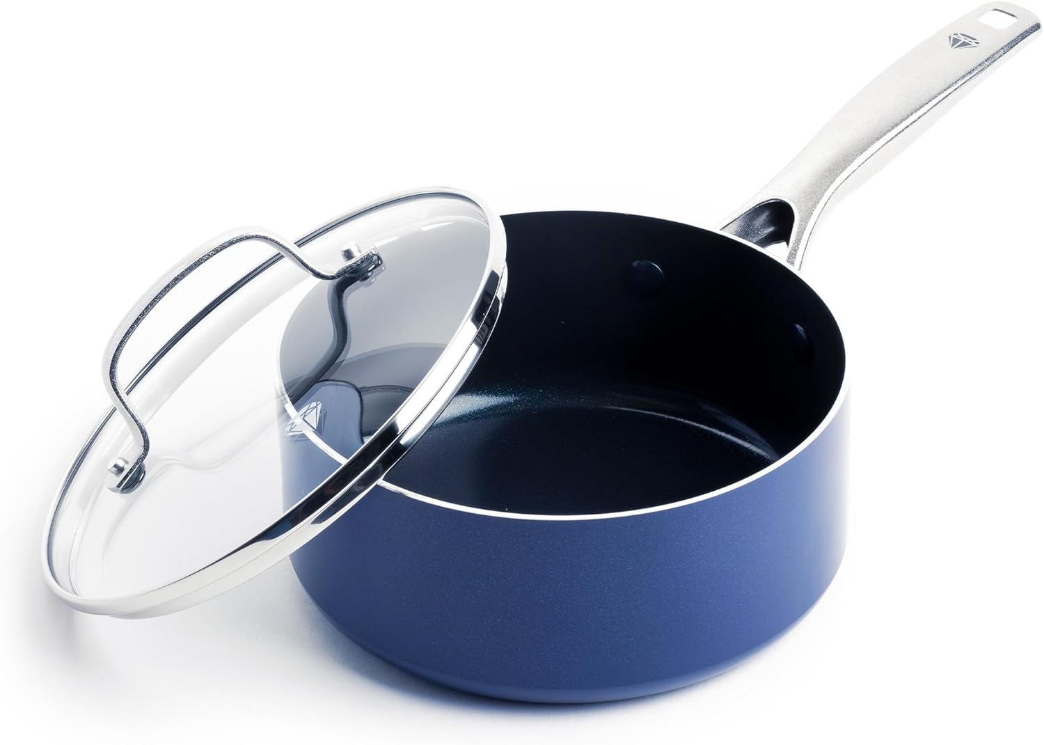 Blue Diamond Cookware Diamond-Infused Nonstick, Saucepan with Lid, 2 QT image number 6