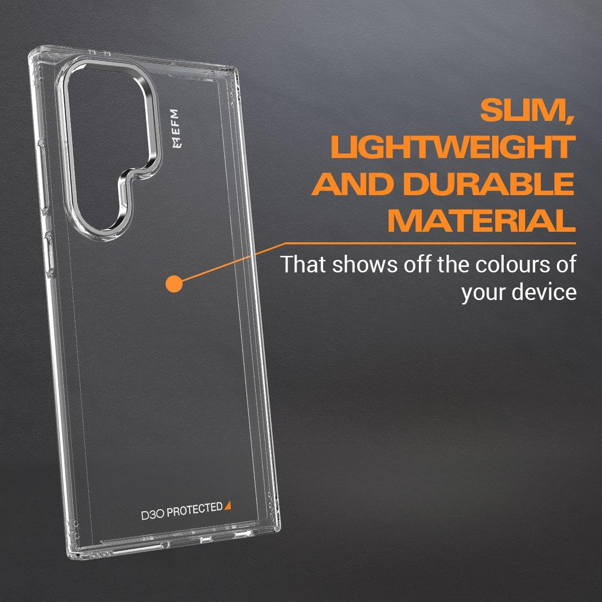 EFM Case Armour with D3O BIO Case (Suits Galaxy S24 Ultra) - Clear image number 2