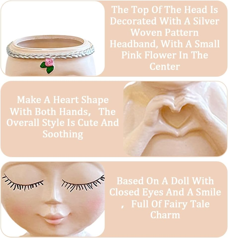 3 Pack Pen Holder,Cute Face Holder,Creative Small Decorative,Desktop Advanced Storage Decoration Ornaments,For Home Decor,For Living Room,Bedroom,Desktop