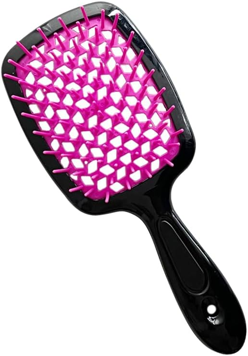 Curl Defining Brush Vented Hair Brush Hairbrush for Wet & Dry Hair for Women and Men Less Pulling Pain-Free Brushing (Blue)