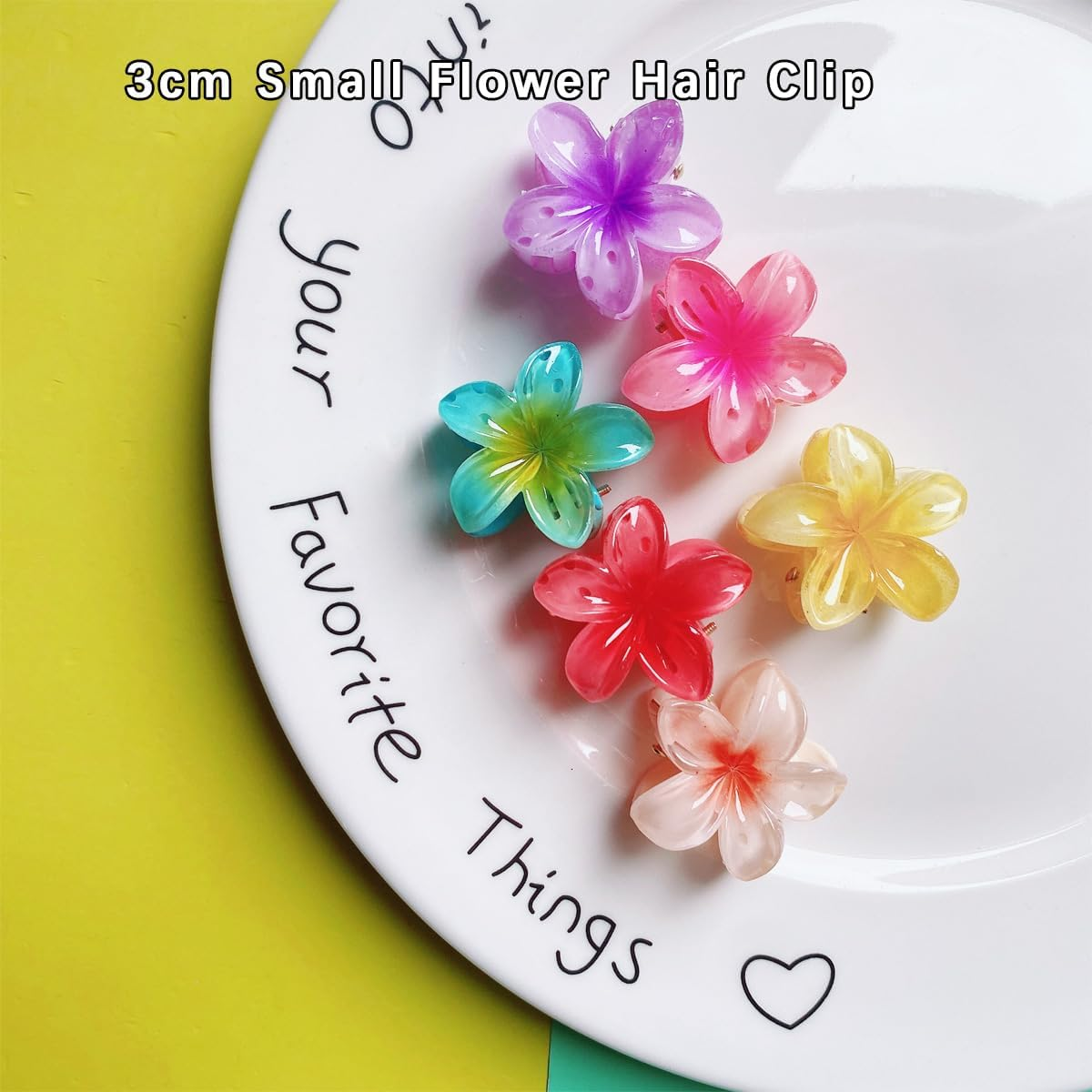 Onlvmyur Pack of 18 Flower Hair Clips Small 3 Cm Flower Hair Clips Cute Flower Clips Hair for Women Girls Medium and Thin Hair Styling Accessories image number 6