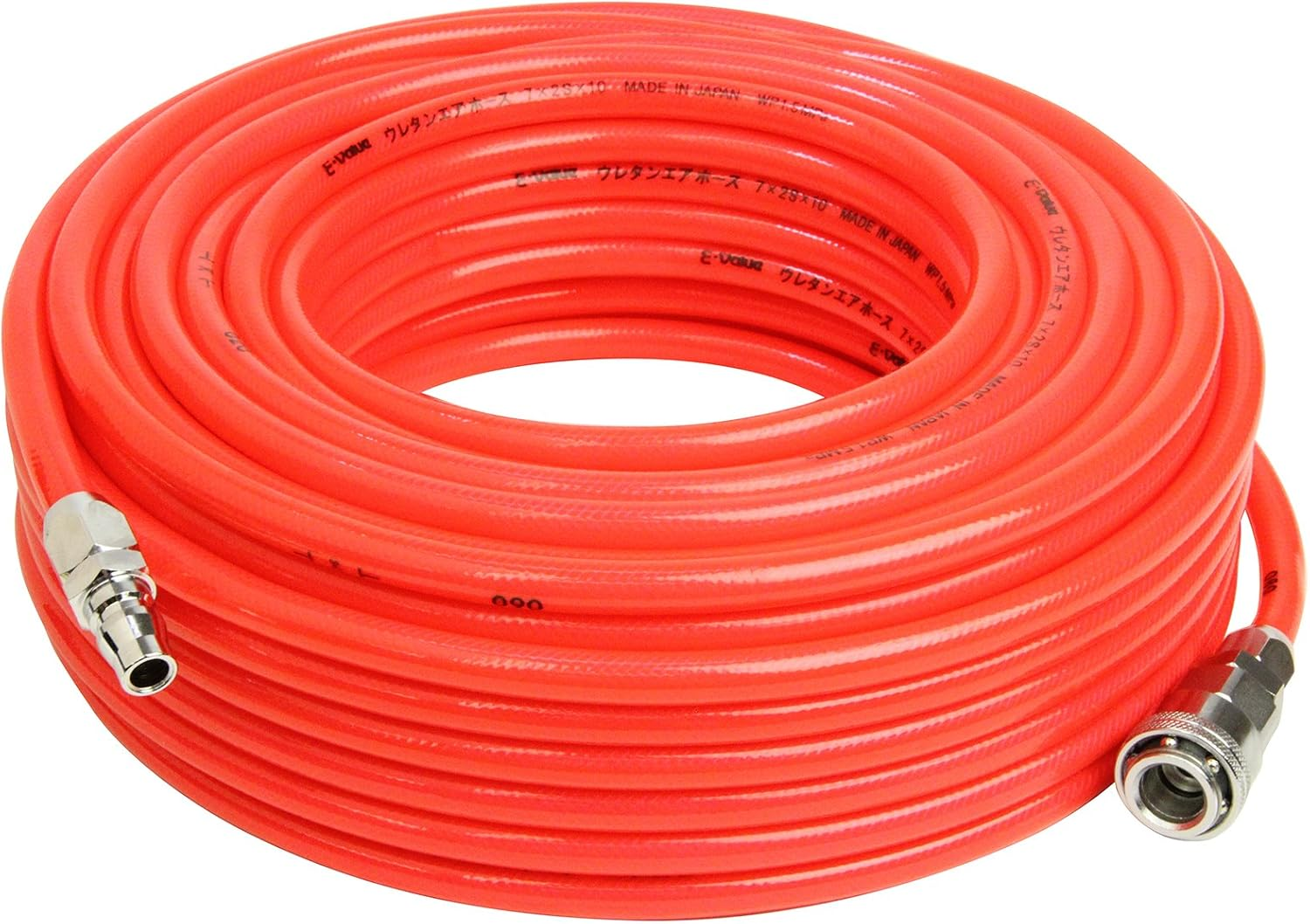 E-Value EUH-20W Urethane Air Hose, Inner Diameter 0.3 X Outer Diameter 0.4 Inches (7 X 10 Mm), 65.6 Ft (20 M), Clear