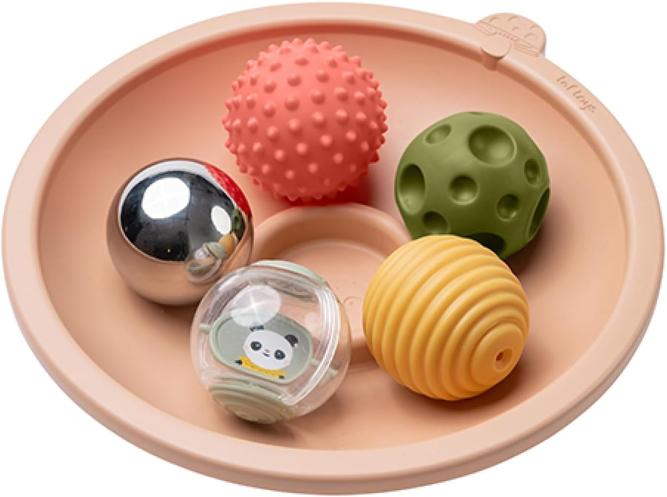 Taf Toys Tummy Time Play Tray with 5 Sensory Balls for Babies 3-6 Months - Interactive Baby Ball Toy - Enhances Motor Skills, Hand-Eye Coordination - Fun Toddler Ball Toys for Toddlers 1-3 image number 5