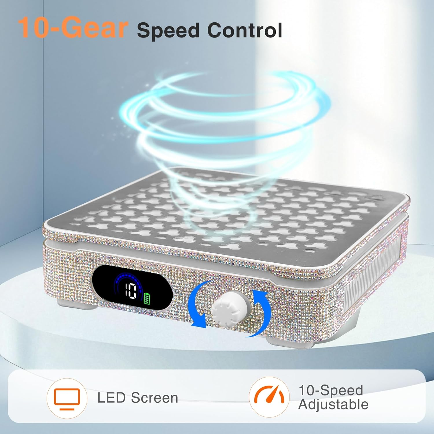 IMENE Nail Dust Collector for Nail Tech, Powerful Nail Vacuum Cleaner image number 3