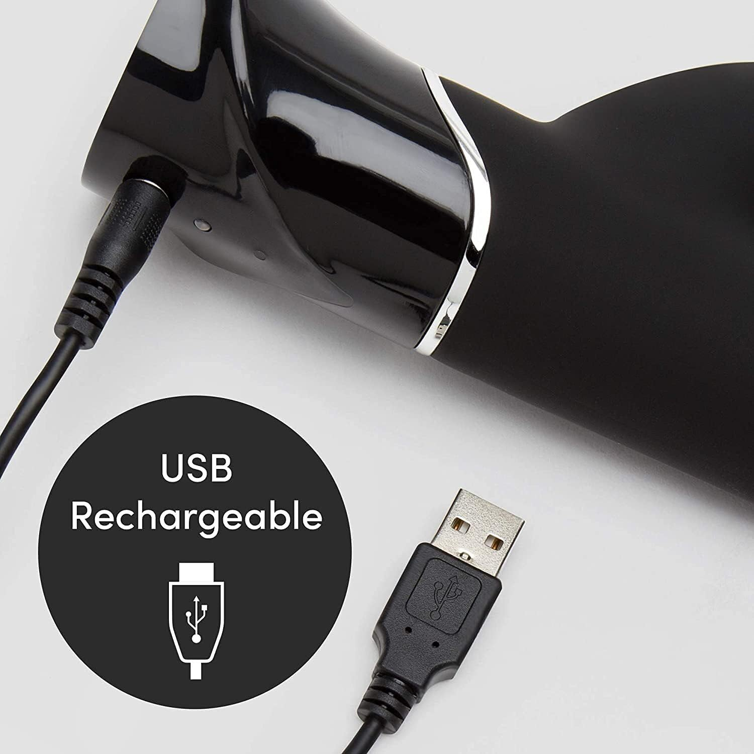 Fifty Shades of Grey Greedy Girl Rabbit Vibrator - 5.5 Inch Silicone G Spot Vibrator Gifts for Women - Dual Stimulation Adult Sex Toy - Rechargeable & Waterproof - Black image number 6