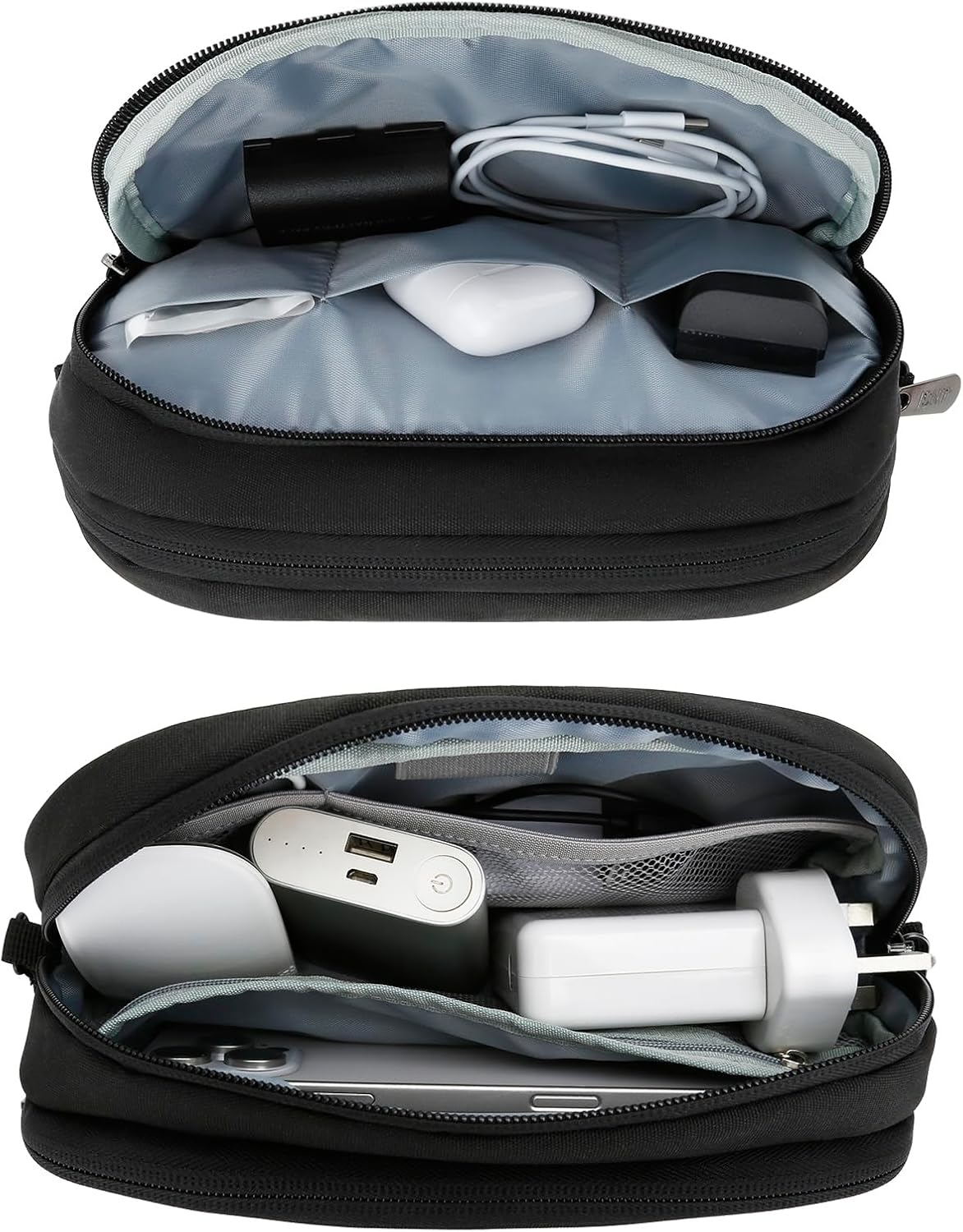 DOB SECHS Cable Bag Accessory Bag, Cable Organiser Travel Electronics Bag Tech Pouch Cable Bag for Hard Drive, Laptop Accessories, Charging Plug, Power Bank, Charging Cable, Mouse, Travel Gadgets, image number 2