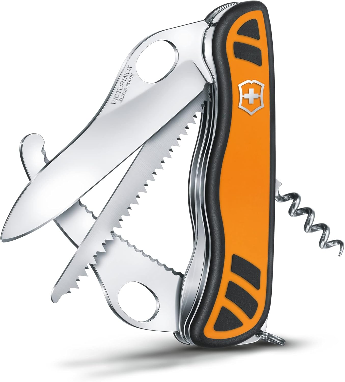 Victorinox Swiss Army Pocket Knife Hunter XT Grip Large with 6 Functions, Orange image number 1
