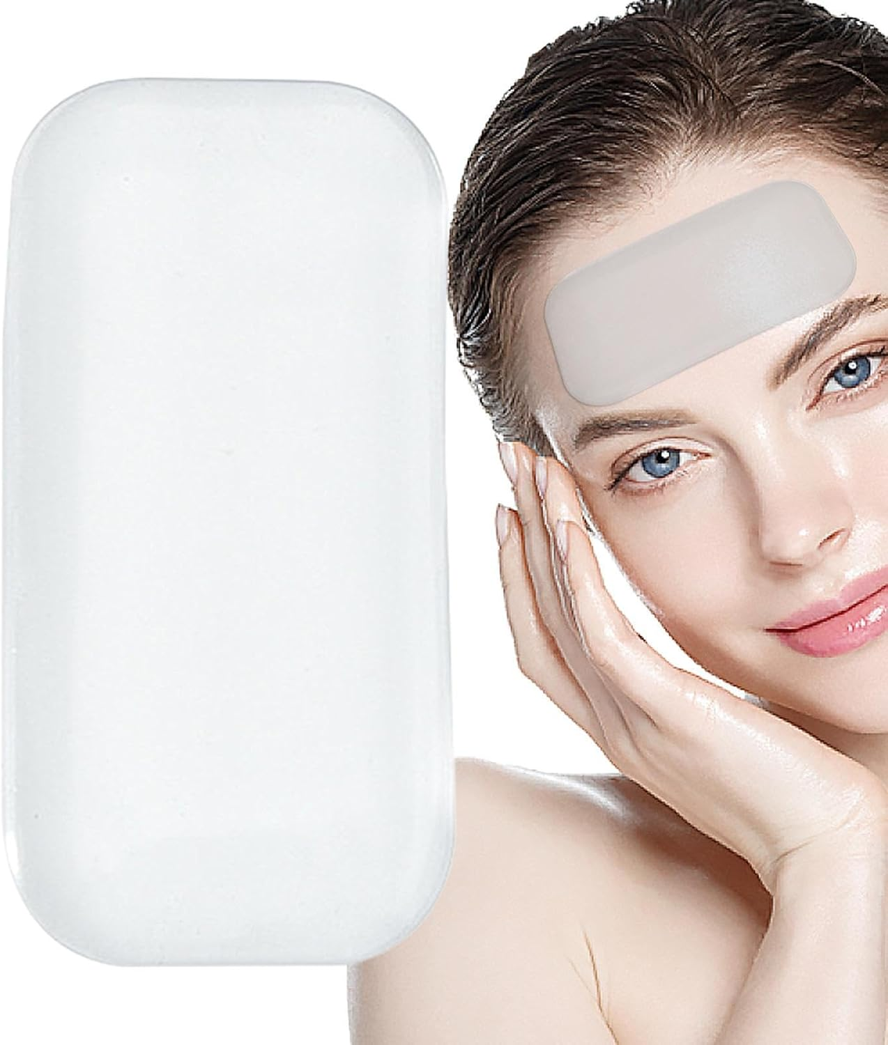 Eyelash Extension Pads, Eyelash Extensions Supplies Loose Lash Holder Pad, Skin-Friendly Silicone Eyelashes Forehead Sticker for Women Pochy