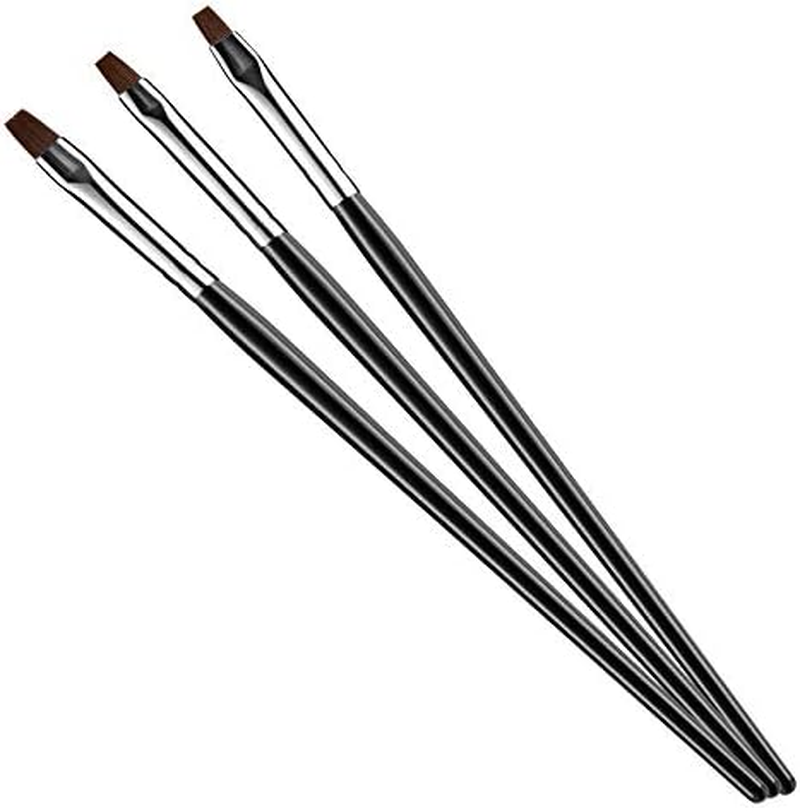 3Pcs/Set Plastic Nail Art Painting Brush Drawing Pen Acrylic DIY Cleaning Manicure Tools for Drawing Lines Nail Tips 17.8 Cm Zhengpingpai image number 1