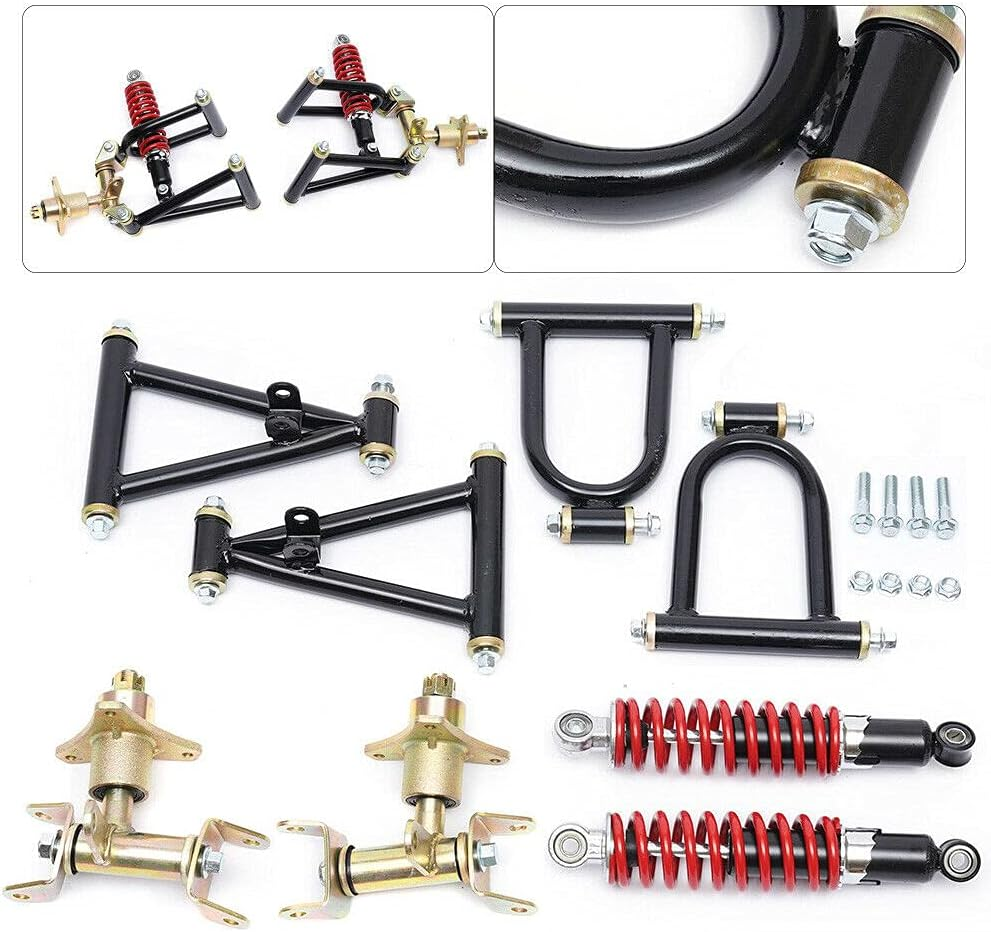 Front Suspension Swingarm Assembly, Diy Parts for Buggy Electric Atv Go Kart Bike (Us Stock) image number 4