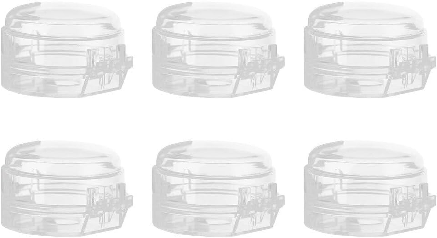 IOIUSKKU 6Pcs/Set Universal Fit Kitchen Stove Button Covers Childproof Easy to Clean Kitchen Oven Stove Button Cover, Gloss Black