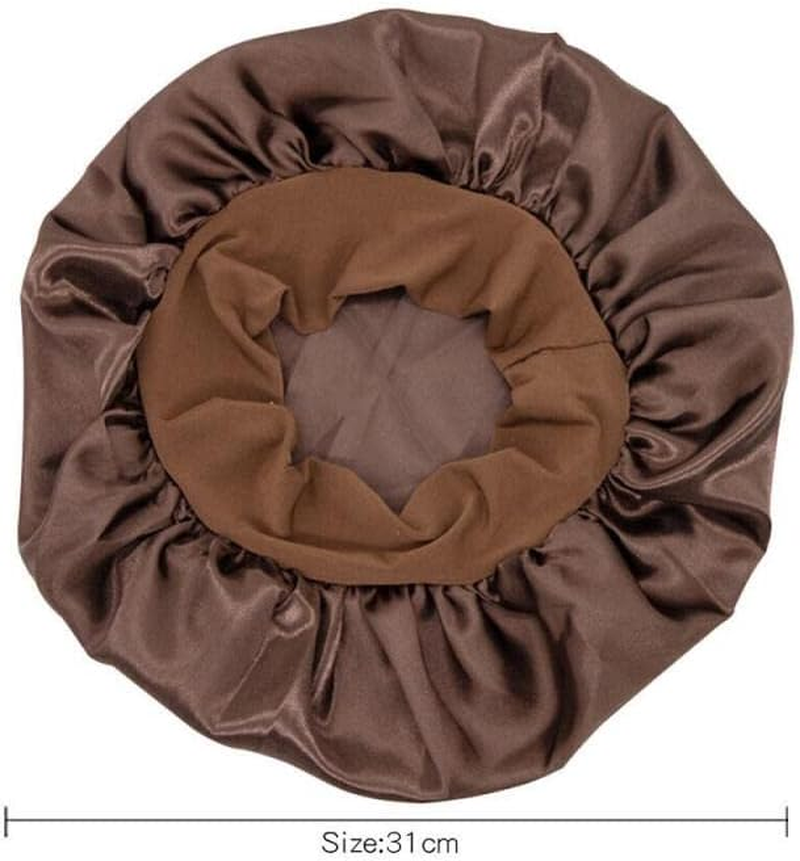 Sleeping Bonnet Silk Satin Cap for Women - Soft, Breathable, Elastic Night Hat for Hair Care and Protection, Suitable for Hair Rollers, Overnight Treatments image number 2
