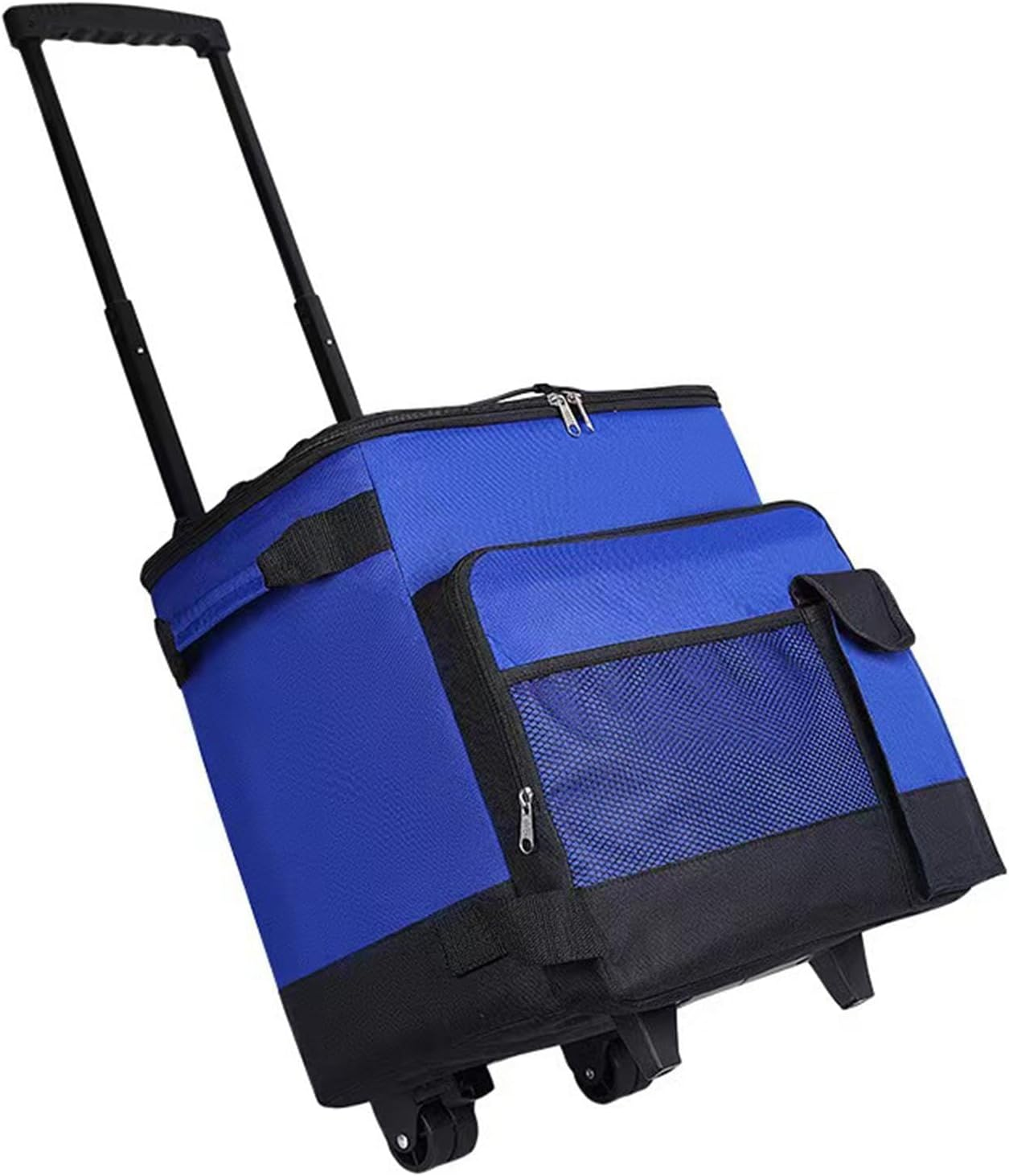 Perfk Rolling Cooler Cart, Cooler Bag Insulated Waterproof Portable Leakproof Wheeled Cooler Collapsible Cool Bag for Beach Summer Cars Travel Home image number 1