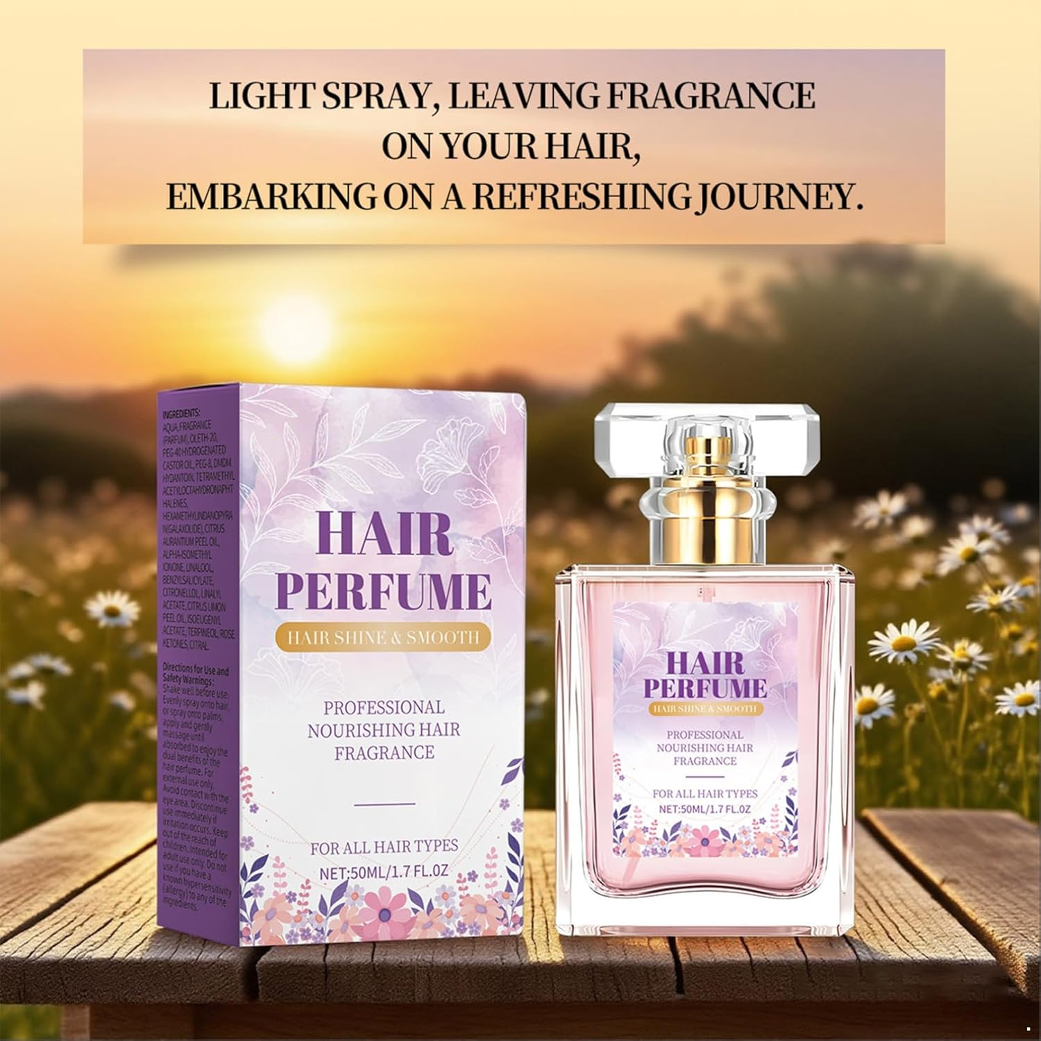 Iiniim Chamomile and Coconut Oil Hair Perfume for Enhanced Shine Softness and a Delicate Floral Aroma Lavender One Size image number 6