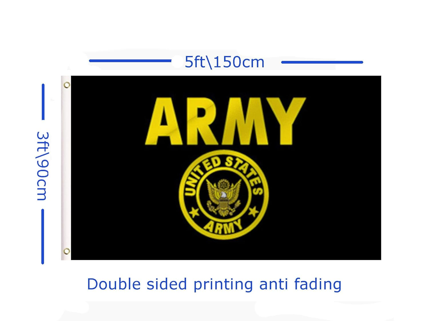 LARGE US Armed Force Flag, 3X5Ft US Army Flag Flags Banner for Indoor Outdoor Decoration of Canada Yards.Parade or Express Mood image number 1