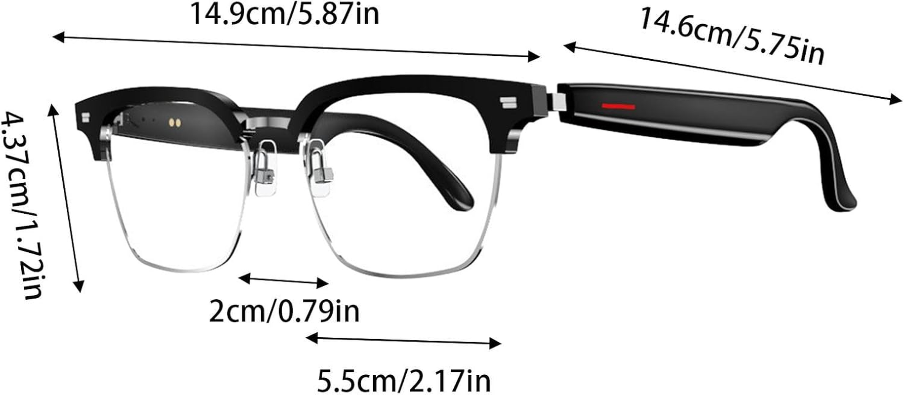 Smart Glasses Speakers | Indoor Entertainment Smart Glasses - Wireless Indoor Entertainment Glasses for Men Women Answer Calls