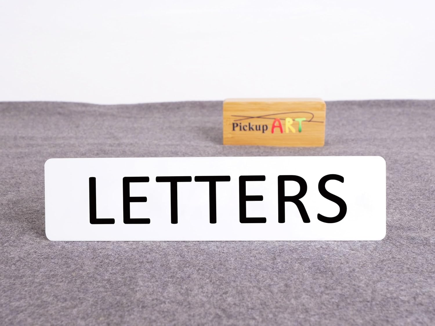 Letters Sign Self Adhesive Plaque Decal on Letterbox Mailbox (20X80Mm, Style 3) image number 2