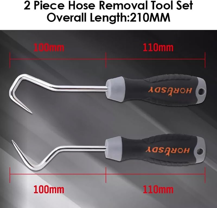 LEDON 2PCS Hose Removal Hook Pick Set, Heavy Duty for Radiator Seal Heater Line Ring image number 1