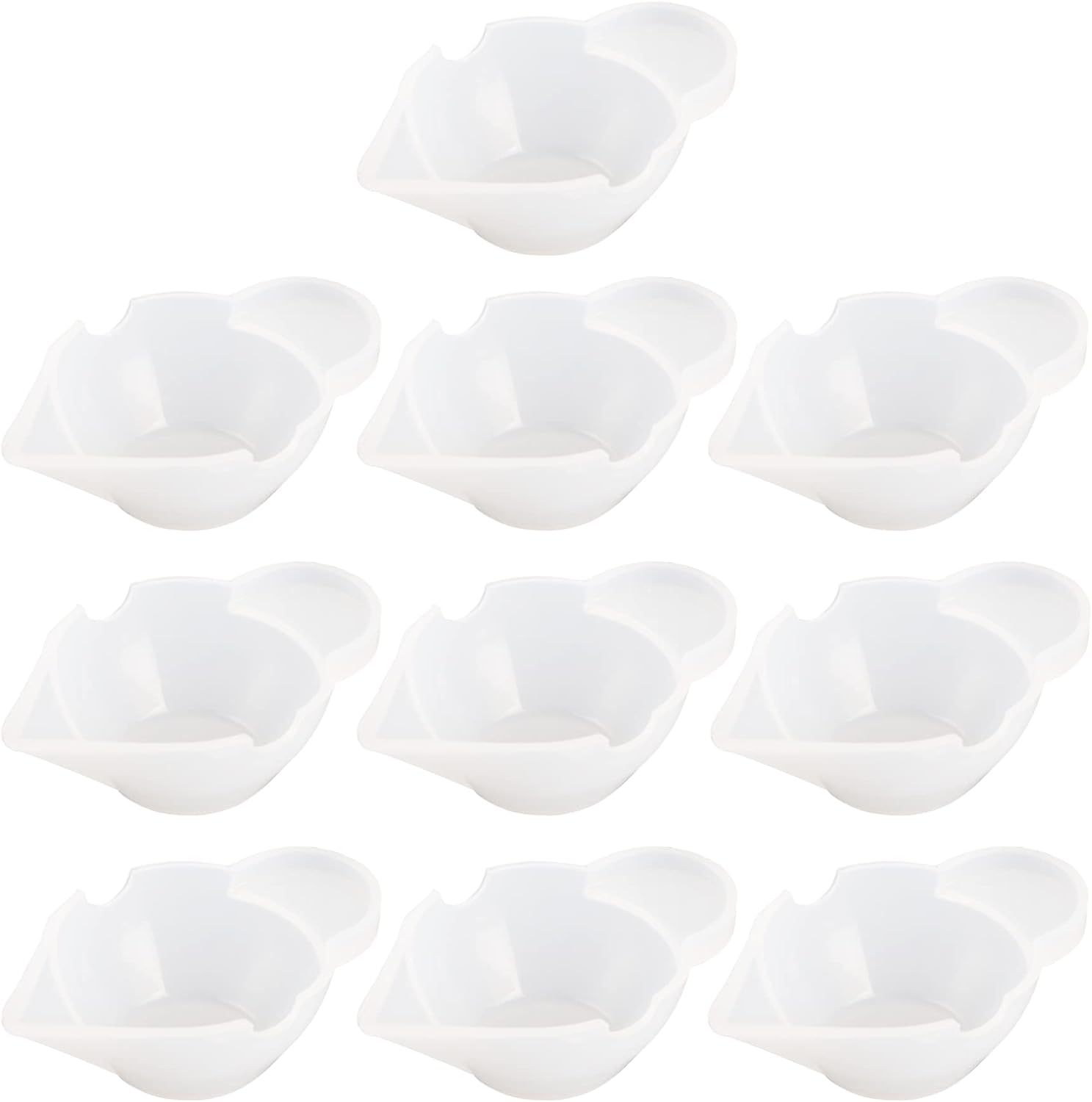 AUEAR, 10 Pack Silicone Mold Cup Dispenser Mini Measuring Mixing for DIY Jewelry Making Epoxy Resin Craft