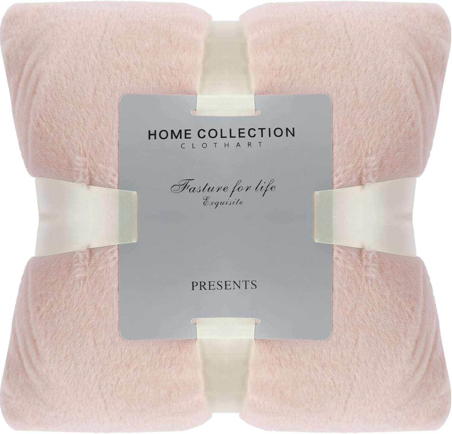 Luxury Plush Throw Blanket 51&times;63In, Super Comfort Oversized Warm Bubble Plush Throw Blanket, Soft Cozy Blanket, Warm Bed Throws for Couch Chair Bed Sofa -Light Pink image number 4