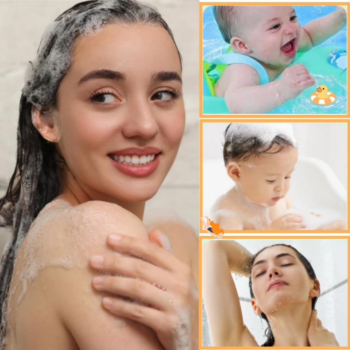 100 PCS Clear Waterproof Ear Stickers,Ywbfove Easy-Tear Back Stickers,Can Effectively Prevent Water from Entering the Ears,For Shower Bathing Swimming Surfing Water Sports Ear Protector image number 3