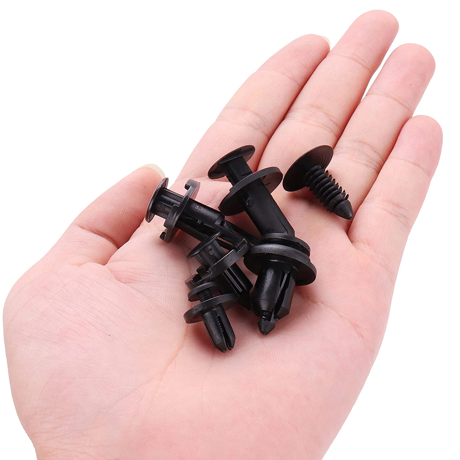 Kinstecks 300PCS 6 Sizes Fender Clips Nylon Bumper Fender Trim Panel Clips Fastener Rivet Retainer Clips for GM Ford Toyota Honda Chrysler Nissan Infiniti Lexus Dodge image number 1