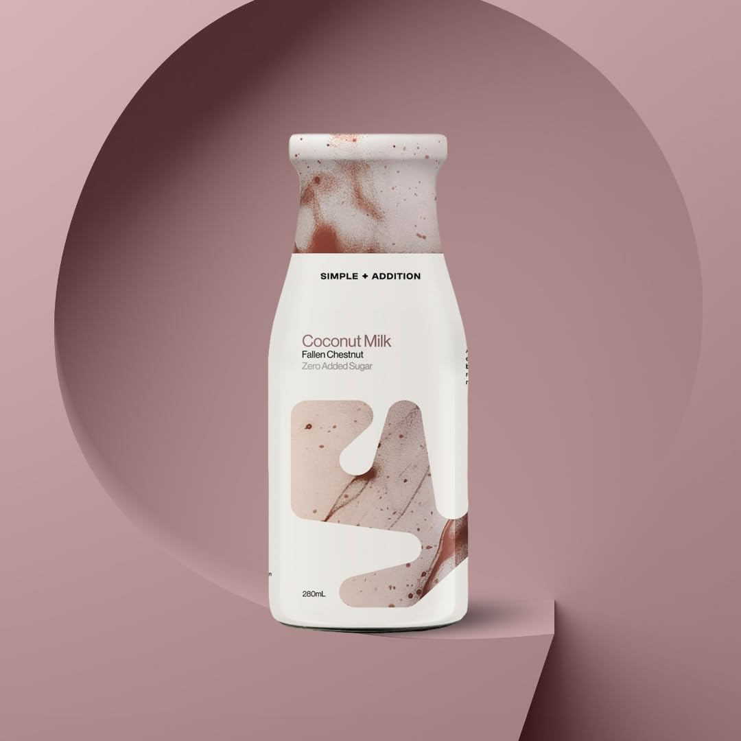 Simple + Addition Coconut Milk | Fallen Chestnut | 12 X 280Ml Glass Bottle. Inc Coconut Water, Refreshing, Potassium Rich Natural Coconut, Zero Added Sugar, Amazing Flavour & Hyper Hydration image number 5