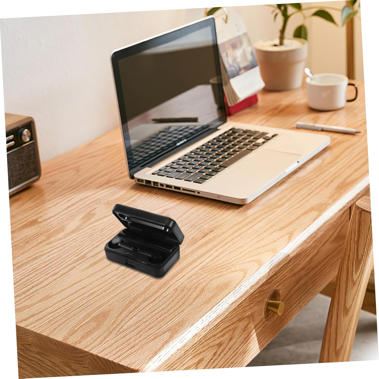 MOLUCKFU 1 Set Wireless Headphones Wireless Headset Earphones Headphones Cycling Earphone Connecting Headphone Running Headset Earpiece Ear Buds Black Plastic image number 1