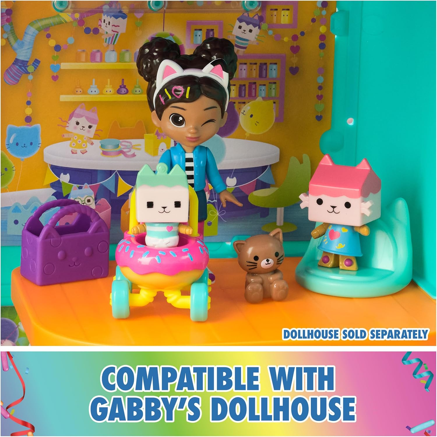 Gabby'S Dollhouse Friends Kitty Care Figures Set image number 3
