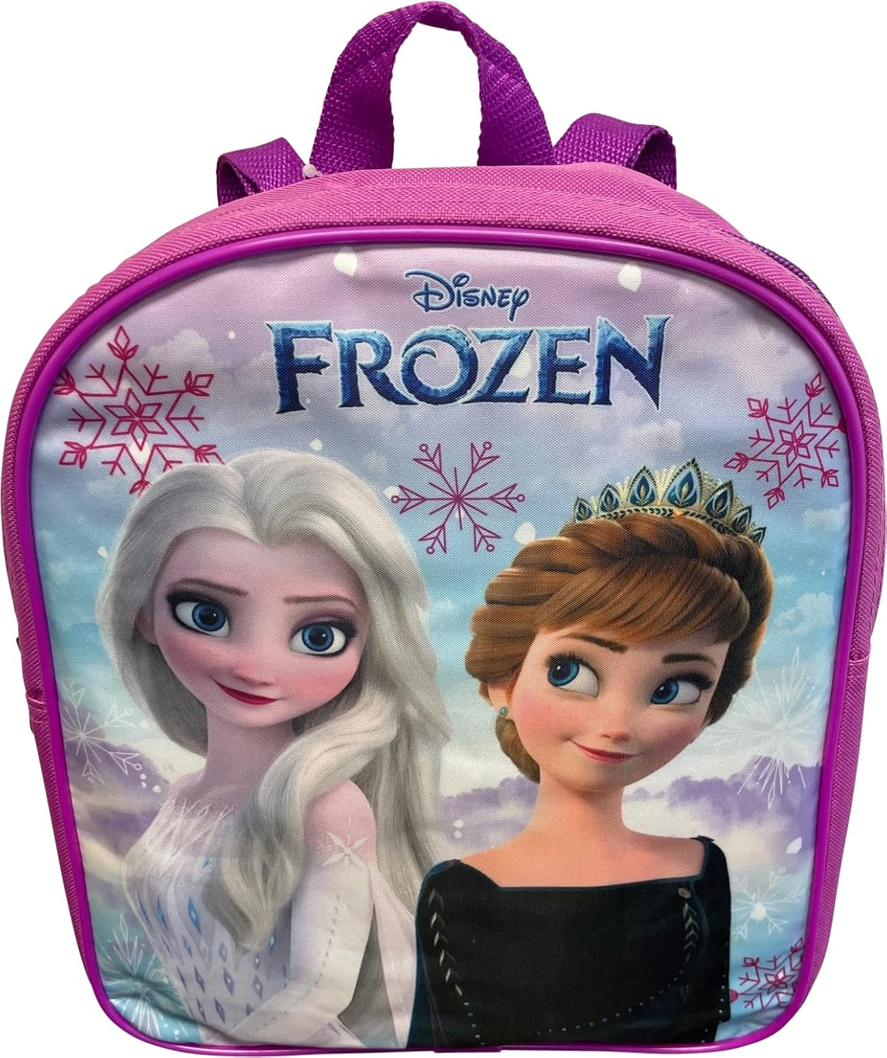 Ruz Frozen Anna and Elsa Toddler Girl 12 Inch Mini Backpack (Pink), Pink, Small, Modern
