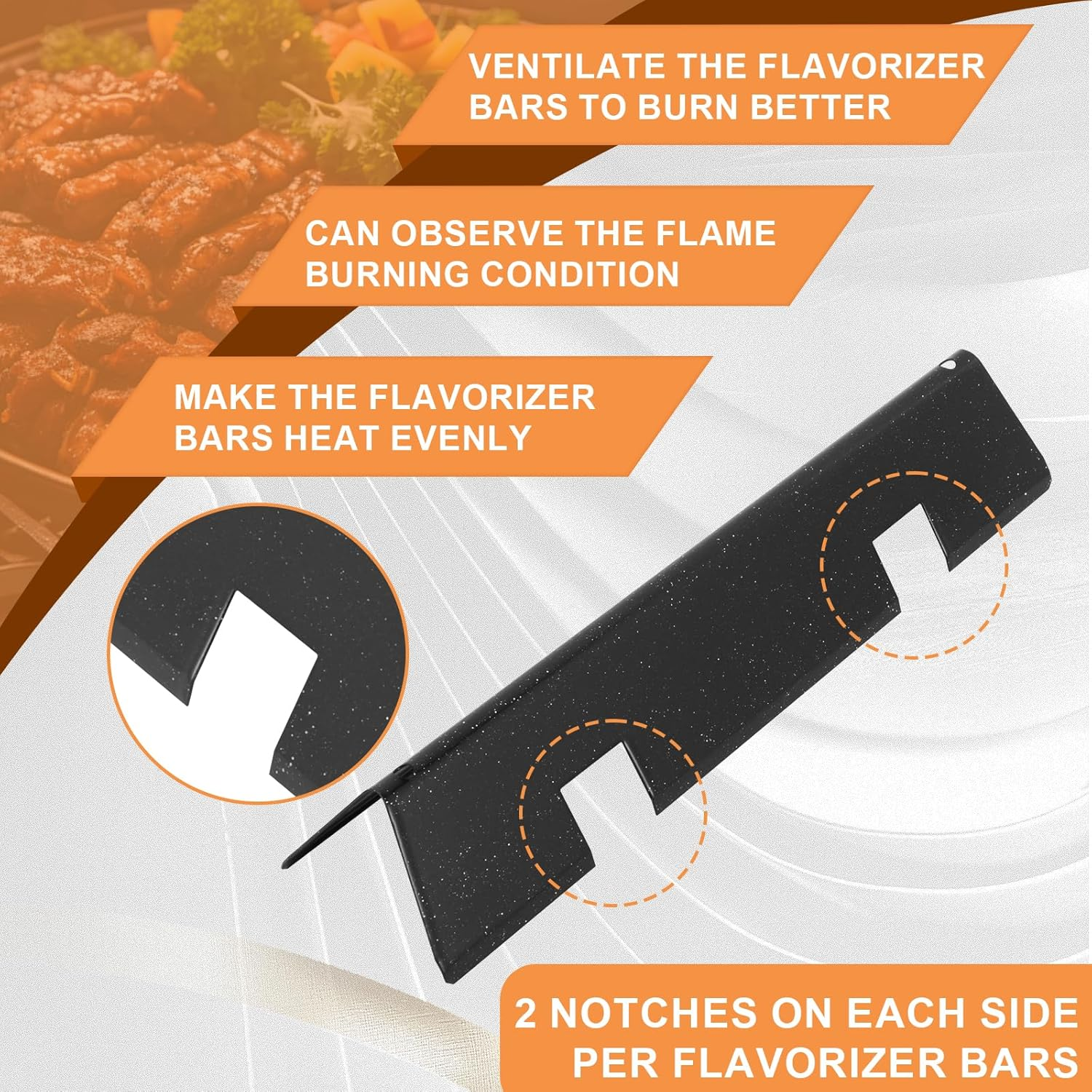 Grill Parts for Weber Spirit 2 Grill Parts GS4 Spirit II 300 SER E310 Replacement Parts for Weber 69797 Flavorizer Bars 67046 7636, 67060 GS4 Heat Deflector, 7638 Grates,67025 69787 67103 Burner Tubes image number 4